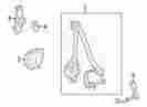 04816-shj-a21za Odyssey Honda Genuine 2005-2007 Buckle