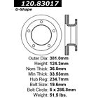 120.83017 Centric Premium Brake Rotor