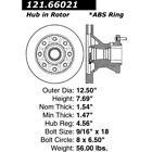 121.66021 Centric Standard Brake Rotor