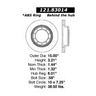 121.83014 12183014 Centric Standard Brake Rotor