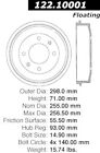 122.10001 Centric Parts Rear Brake
