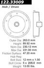 123.33009 122.33009 Centric Parts Brake Drum-premium Drum