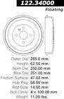 122.34 Centric Parts Rear Brake