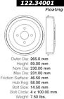 1408-61236 122.34001 Centric Parts Brake Drum-premium Drum