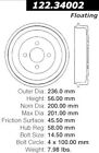 122.34002 Centric Parts Brake Drum-premium Drum Preferred Rear Fits 67-71 Bmw 1600 61235