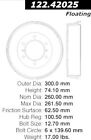 122.42025 Centric Parts Rear Brake