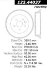 122.44037 Centric Parts Rear Brake Drum