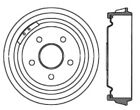 122.6504 Centric Parts Rear Brake