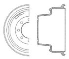 122.6704 Centric Parts Rear Brake