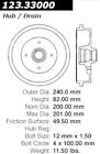 123.33000 Centric Parts Rear Brake Drum