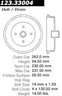 123.33004 Centric Parts Rear Brake