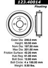 123.40014 Pronto Centric Parts Brand New Premium Rear Brake Drum For Honda