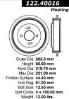 123.40016 Centric Parts Rear Brake Drum