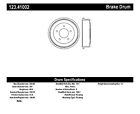 123.41002 Centric Parts C-tek Standard Brake Drum-preferred Fits 1990-1992 Daihatsu Rocky By Cent