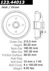 123.44013 Centric Parts Rear Brake