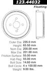 123.44032 Centric Parts Rear Brake Drum