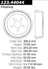 123.44044 Centric Parts Rear Brake Drum