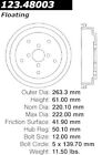123.48003 Centric Parts Rear Brake Drum