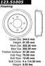 123.51005 Centric Parts Rear Brake Drum
