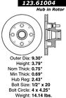 123.61004 Standard Front Brake Centric Tek Drum-preferred Drum