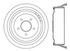 123.61008 Centric Parts Brake Drum Rear 805890914945
