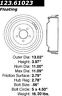 123.61023 Centric Parts Rear Brake Drum