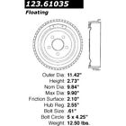 123.61035 Centric Brake Drum Rear New Sedan Ford Taurus 805890052272