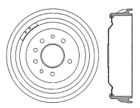 123.62016 Centric Parts Brake Drum Fits