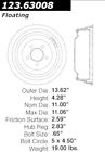 123.63008 Centric Parts Rear Brake Drum