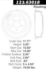 123.63018 Centric Parts Rear Brake