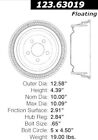 123.63019 Centric Parts Rear Brake Drum