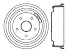 123.65008 Centric Parts Brake Drum Fits