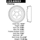 123.65023 Centric Brake Drum Rear 805890052777