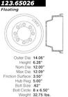 123.65026 Centric Parts Rear Brake