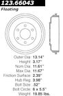 123.66043 Centric Parts Rear Brake