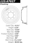 123.67027 Centric Parts Rear Brake