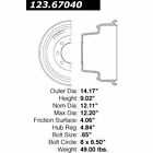 123.67040 Centric Brake Drum Rear Driver Or Passenger Side New Ram Truck Rh Lh