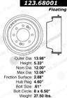 123.68001 12368001 Centric New Brake 805890305262