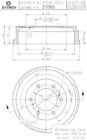 43206-15g11 21083 Brembo Two Rear Brake Drums Nissan Pickup Non Chinese Made