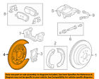 23261416 Gm Backing Splash Dust Shield Plate Left