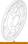 2l5z2211ea Ford Oem Ranger Rear Plate Splash Dust Shield