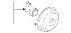 2u2z-1v126-d Ford Genuine Focus Hub