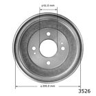 Bd3526 3526 Autozone Brake Drum Rear