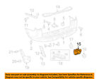 89341-35010 4runner 8934135010 10-13 Toyota Oem Rear Sensor Bumper-reverse