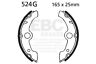 524g Ebc Motorcycle Brakes Grooved Replacement Brake Shoes 840655007746