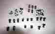 111-601-131 56-65 111601131 Vewib German Set Of 25 Hubcap Clips With Rivets Vw Bug 1950-65 Bus 50-71 Ghia