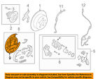 582512k500 Kia Oem Backing Splash Dust Shield Plate Left
