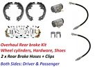 6467chevelle-brakes Nyrm Rear Brake Drum Overhaul Kit Chevelle Hardware Shoes Wheel