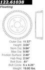 123.61038 95-03 122.61038 Centric Parts Brake Drum-premium Drum Preferred Rear Fits Ford Windstar 18b306 Bd80011 Ax80011 9570r P9570