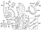 955-352-098-00 Porsche Genuine Park Brake Shoes